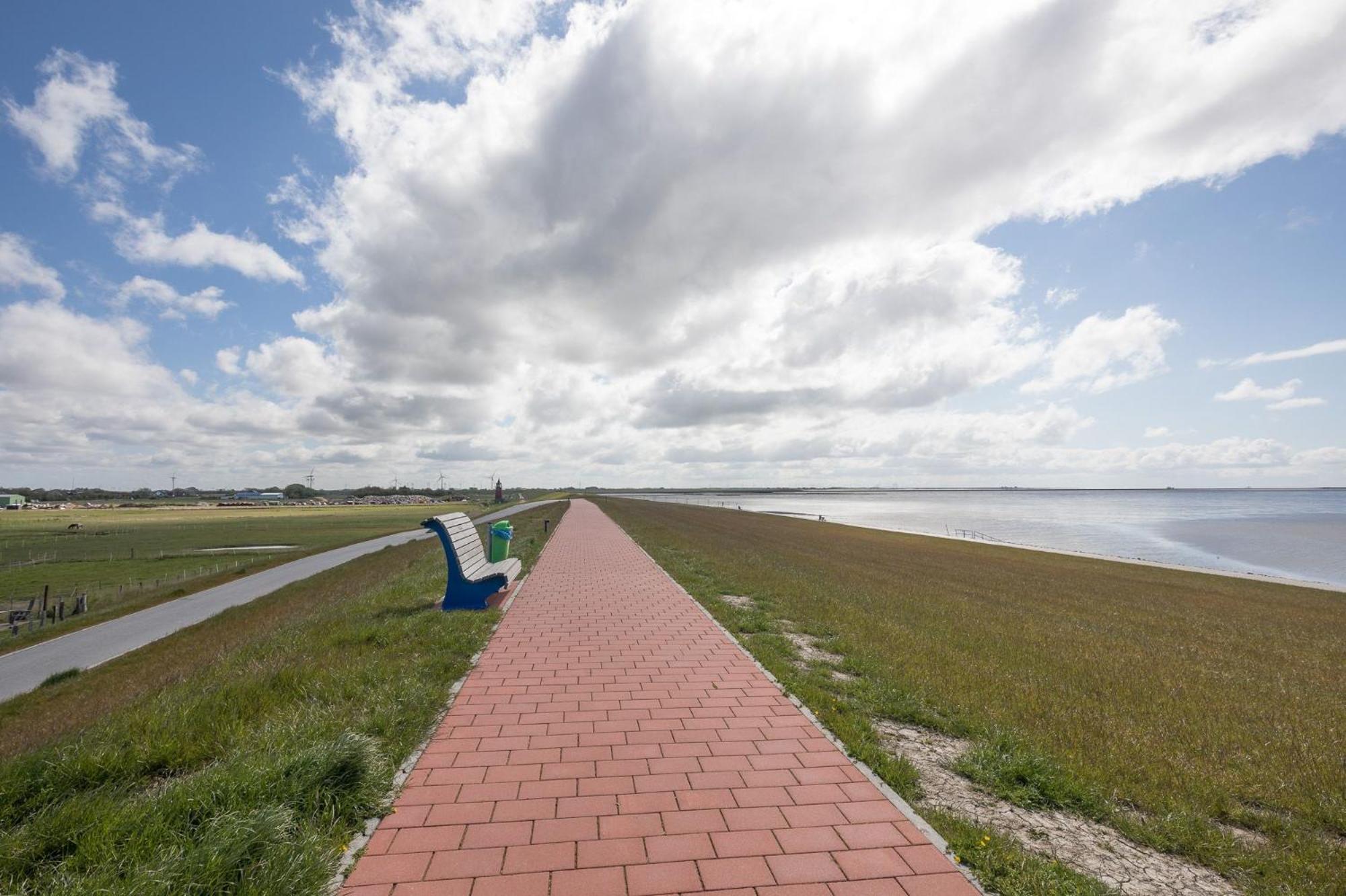 Direkt Am Deich - Ferienwohnung Amrum Im Gaestehaus Am Badedeich Dagebüll Dış mekan fotoğraf